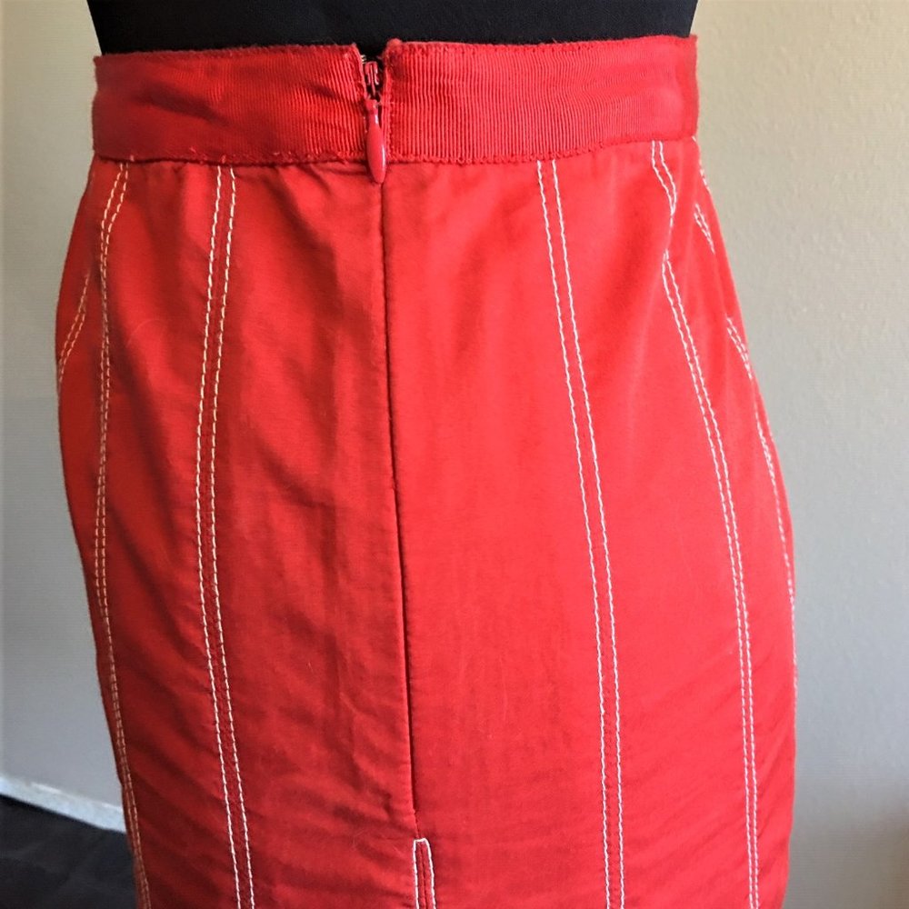 CITY DKNY stretch cotton flare skirt - Picture 6 of 9